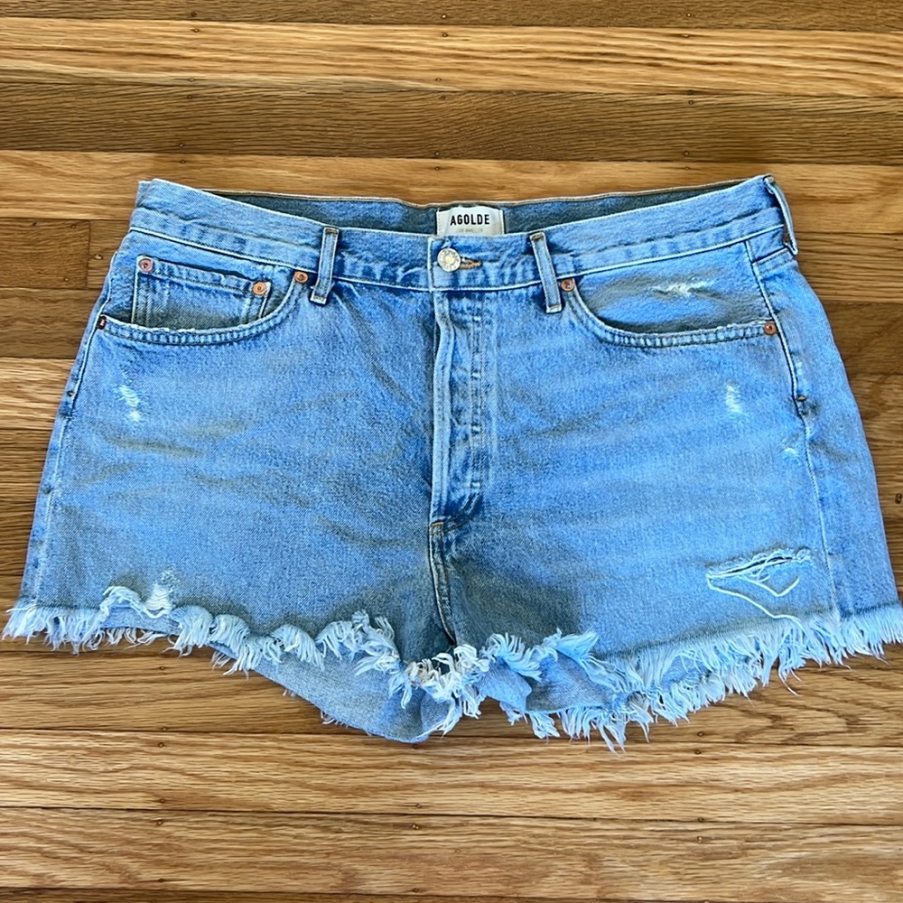 Agolde Parker Denim Shorts